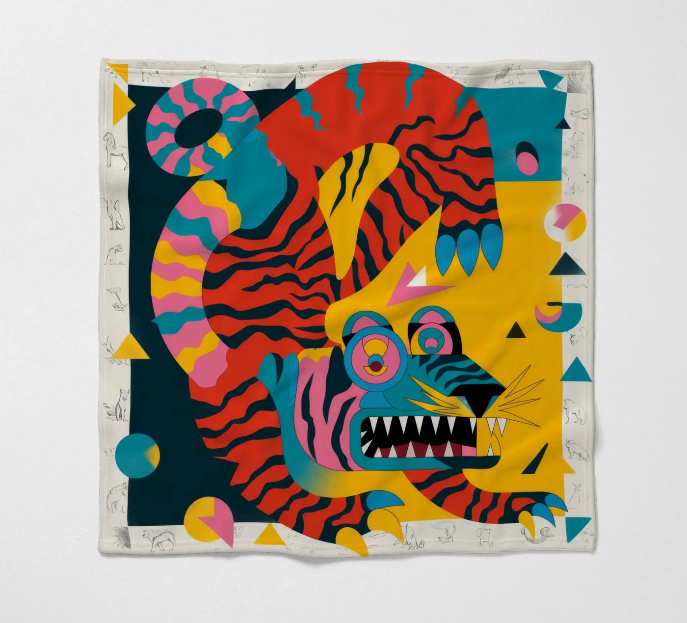 Fierce Creature fleece blanket by Monarco Virtuoso