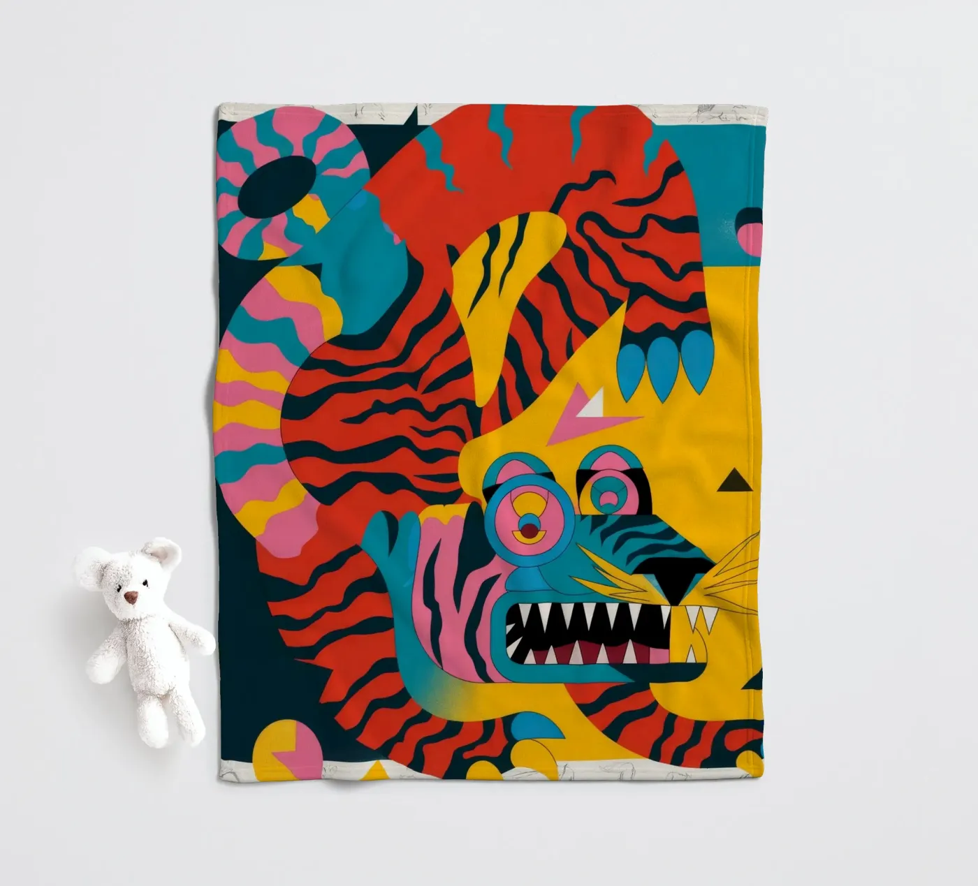 Fierce Creature fleece blanket by Monarco Virtuoso