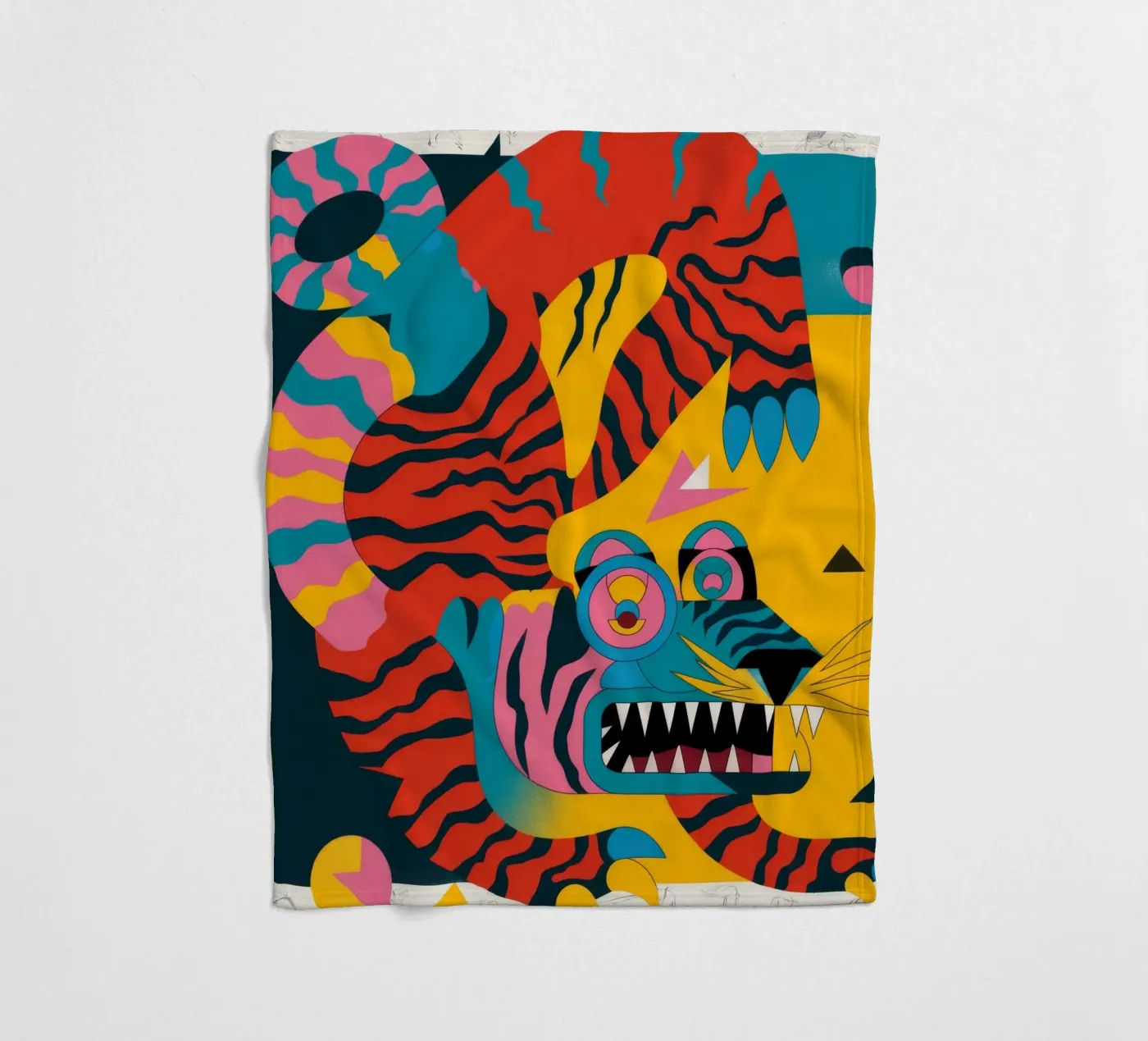 Fierce Creature fleece blanket by Monarco Virtuoso