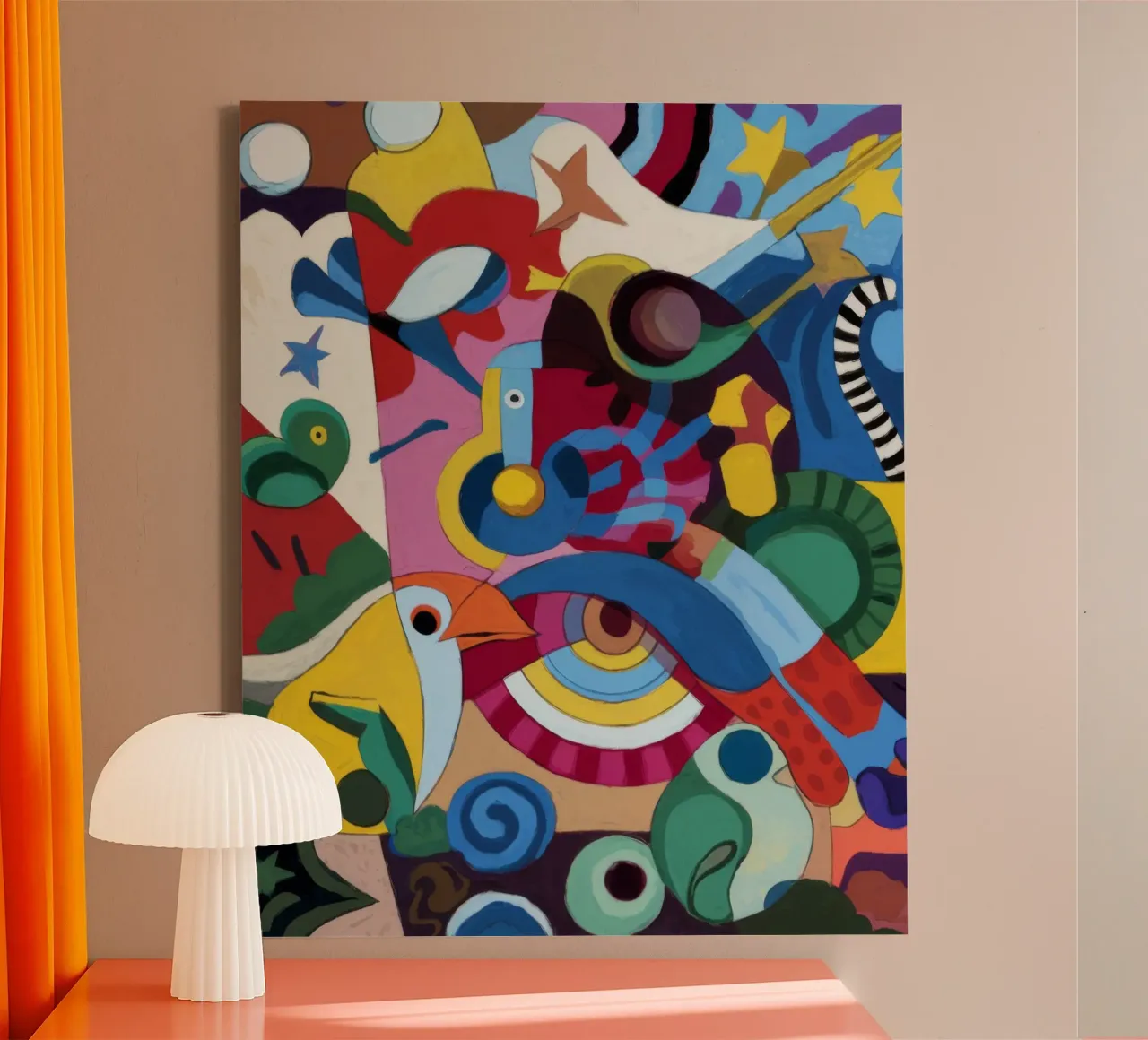 Formes dynamiques toile de Monarco Virtuoso