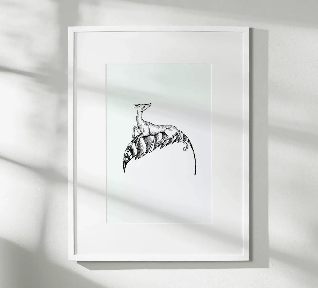 Fly Dog White poster da Daniela Roessler
