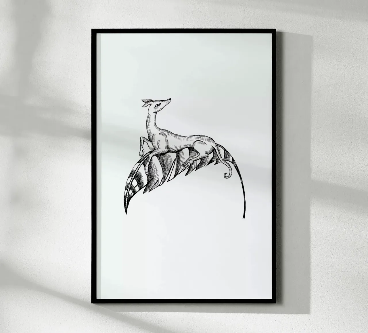 Fly Dog White poster da Daniela Roessler