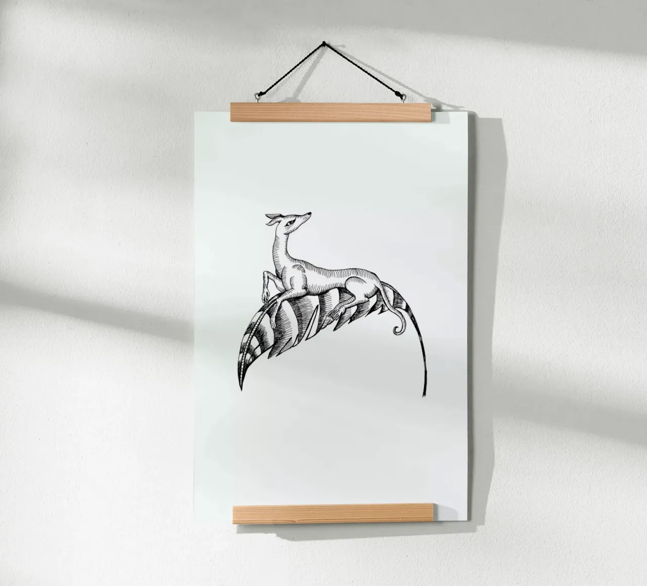 Fly Dog White poster da Daniela Roessler