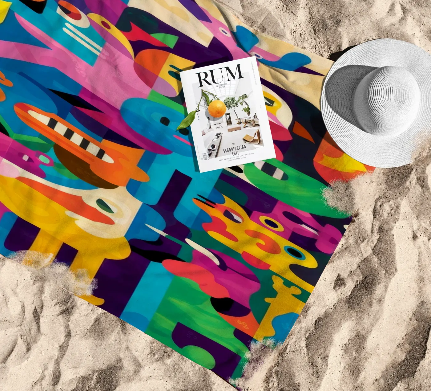 Playful Patterns beach towel by Monarco Virtuoso