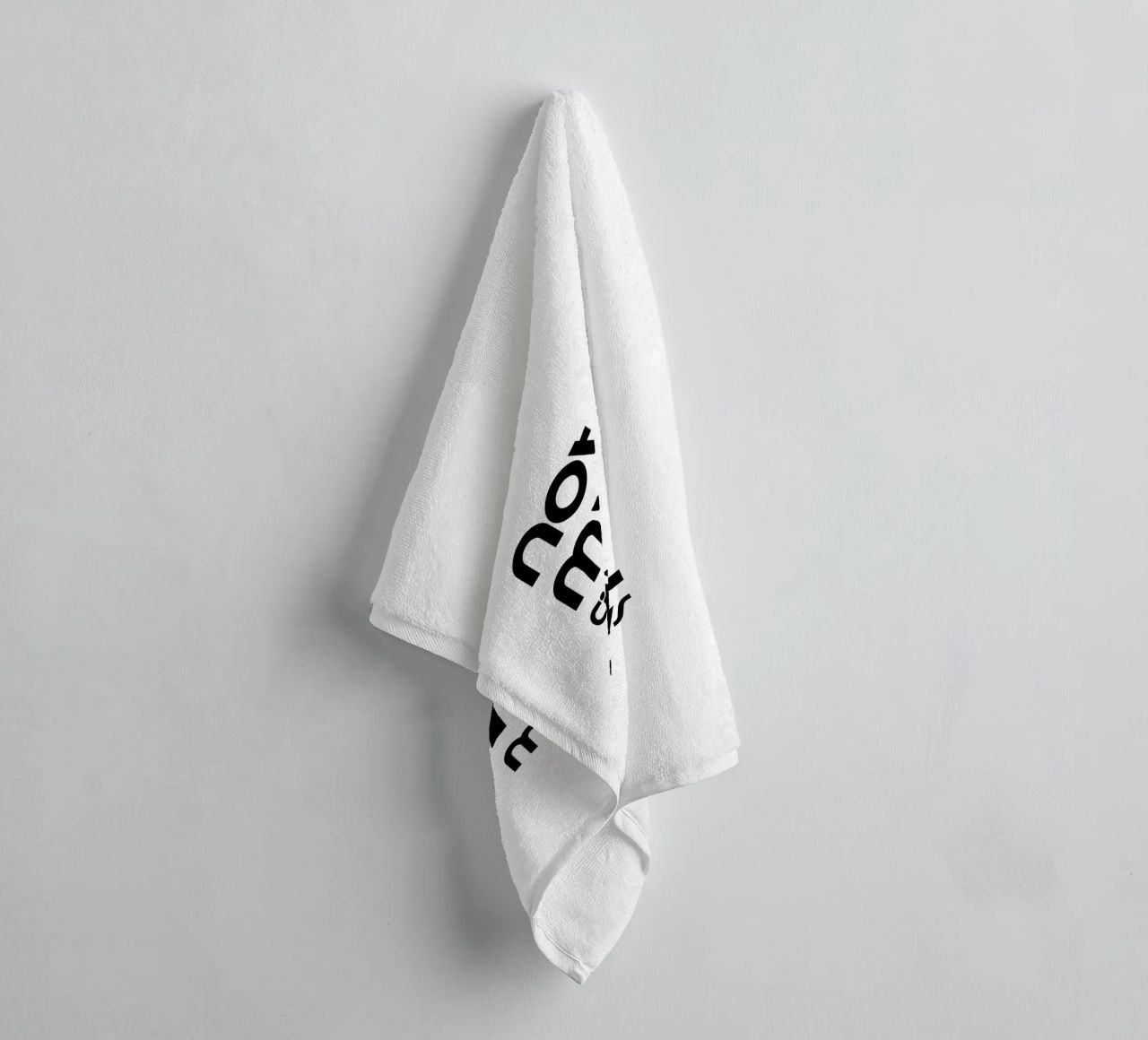 Not My Circus Not Monkeys Simple Minimalist Typography towel by YV TYPOGRAPHY