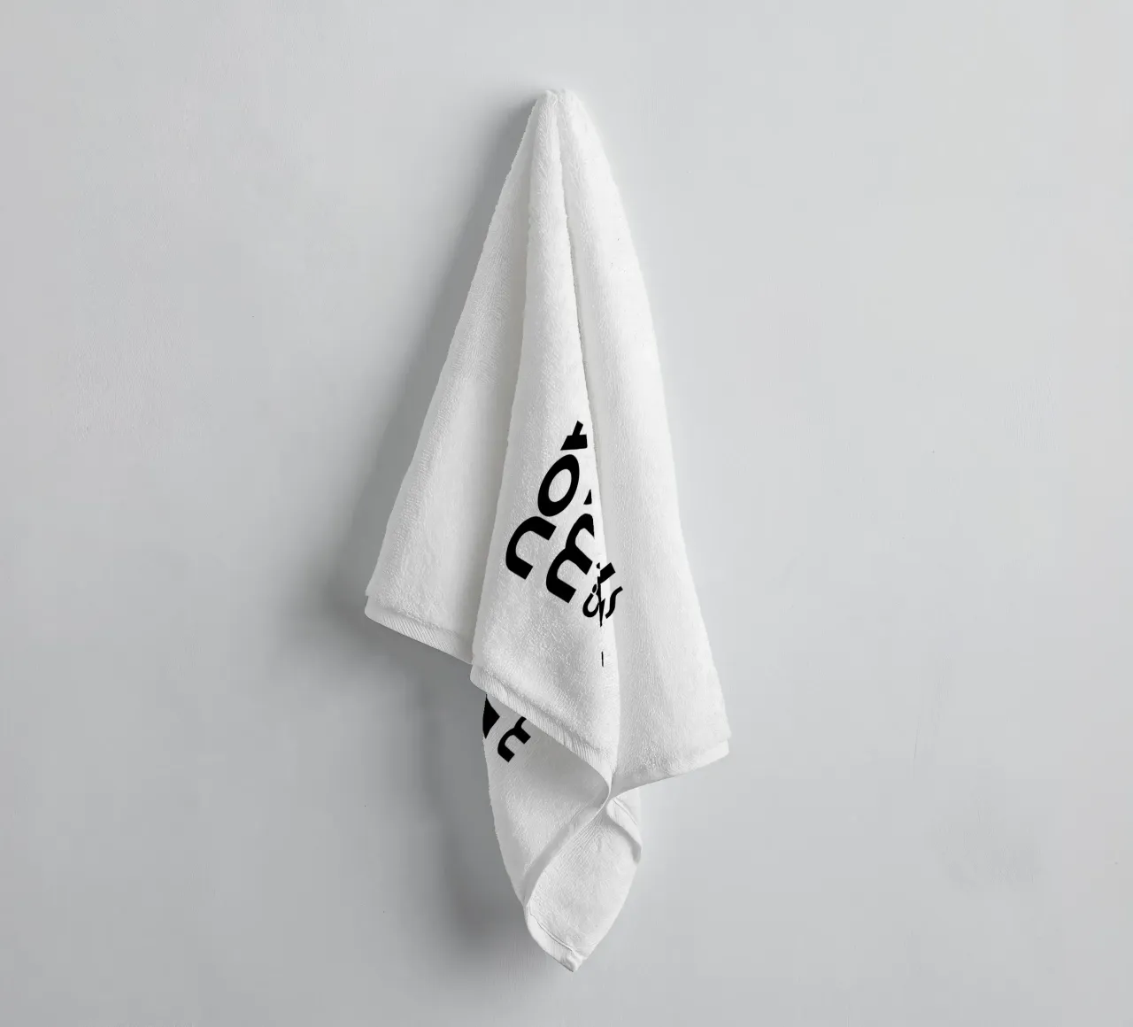 Not My Circus Not Monkeys Typographie simple et minimaliste serviette de bain de YV TYPOGRAPHY