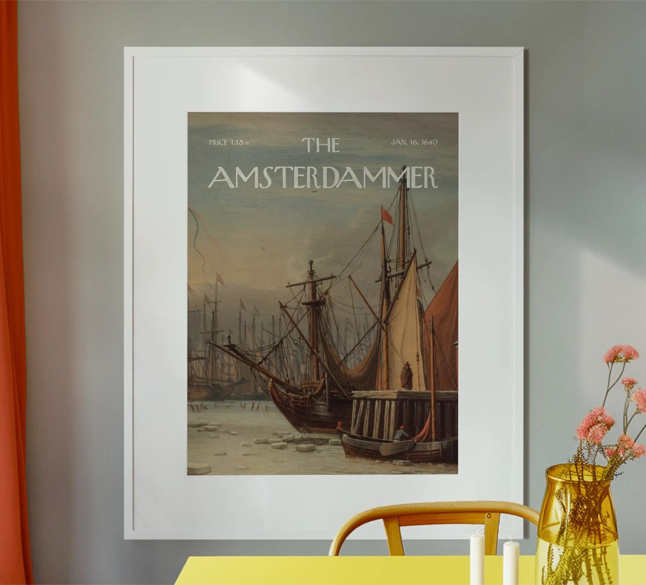 The Amsterdammer Vintage Magazine Cover poster by Vintagrafica