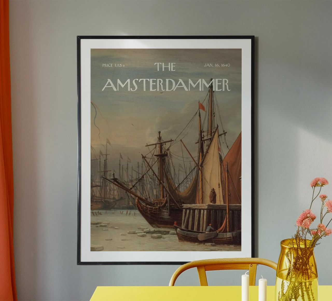 The Amsterdammer Vintage Magazine Cover poster by Vintagrafica