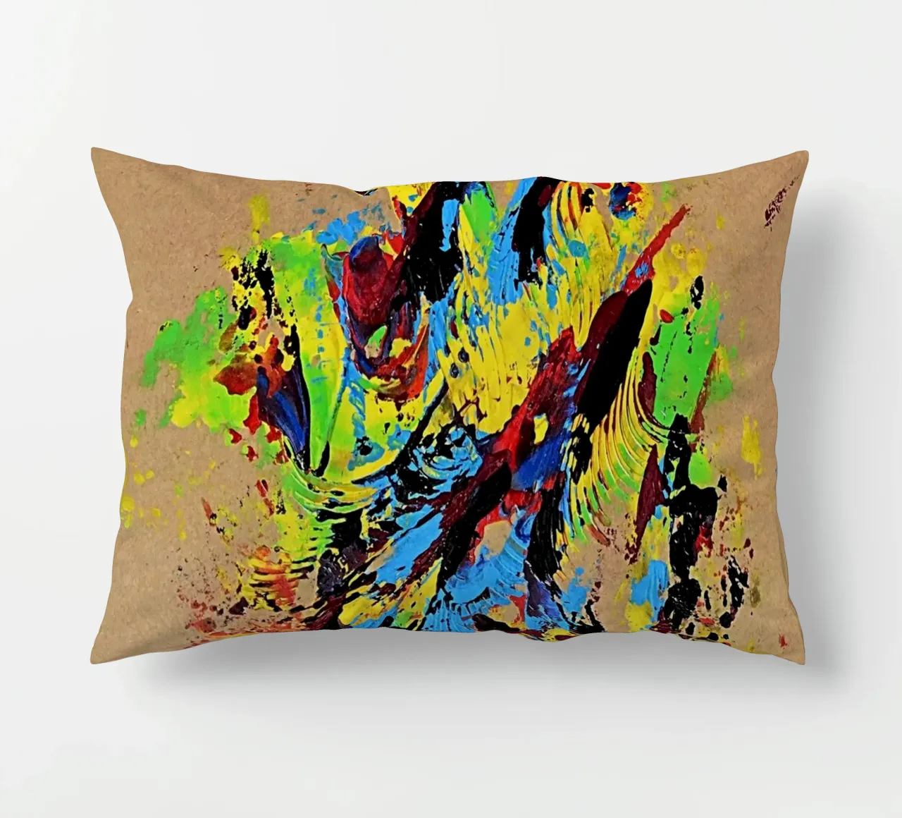 NATURAL STYLE 33 cuscino da Thierry Vobmann Abstract painting