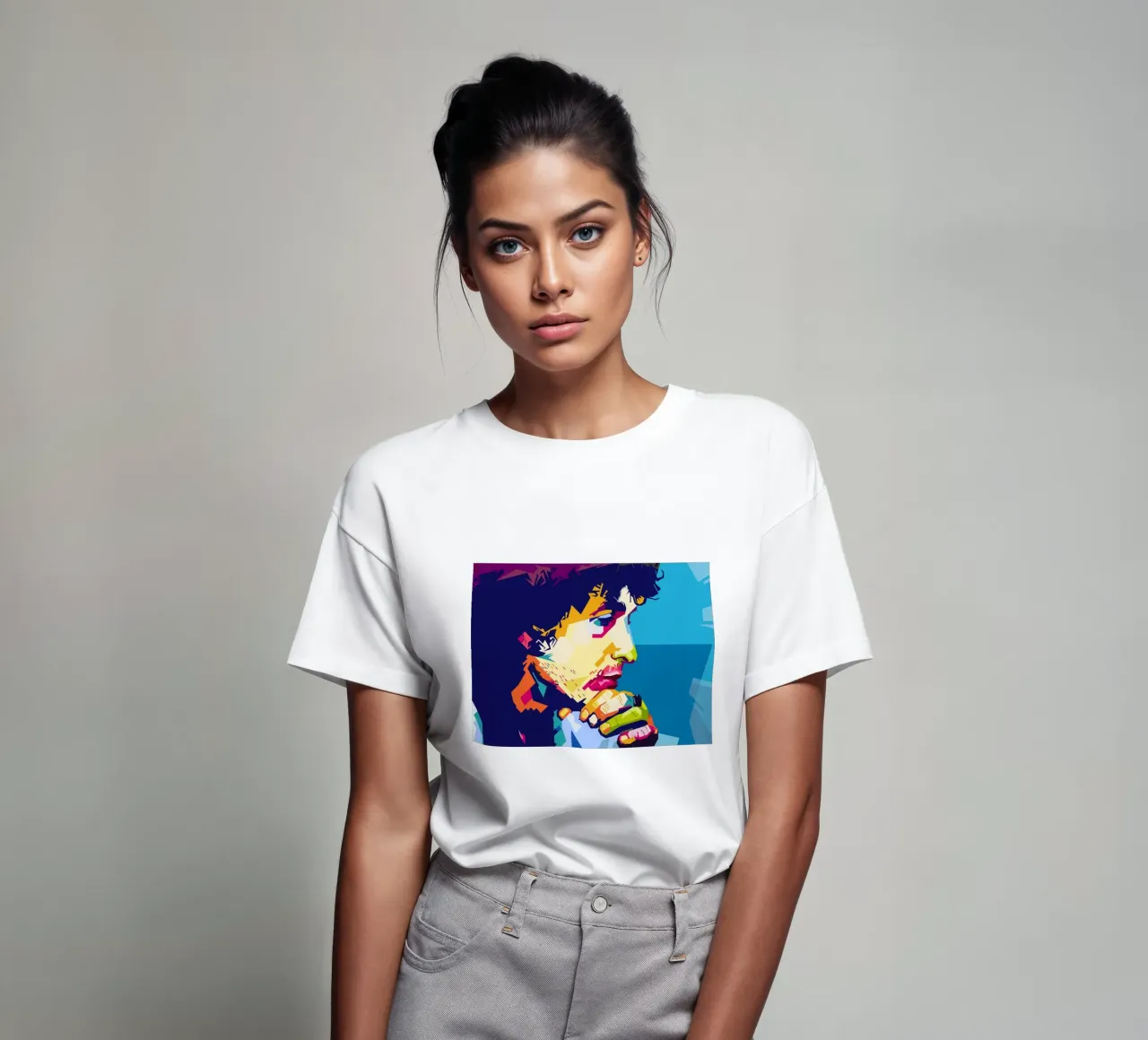 Bob Dylan Style WPAP t-shirt by SW Artwork