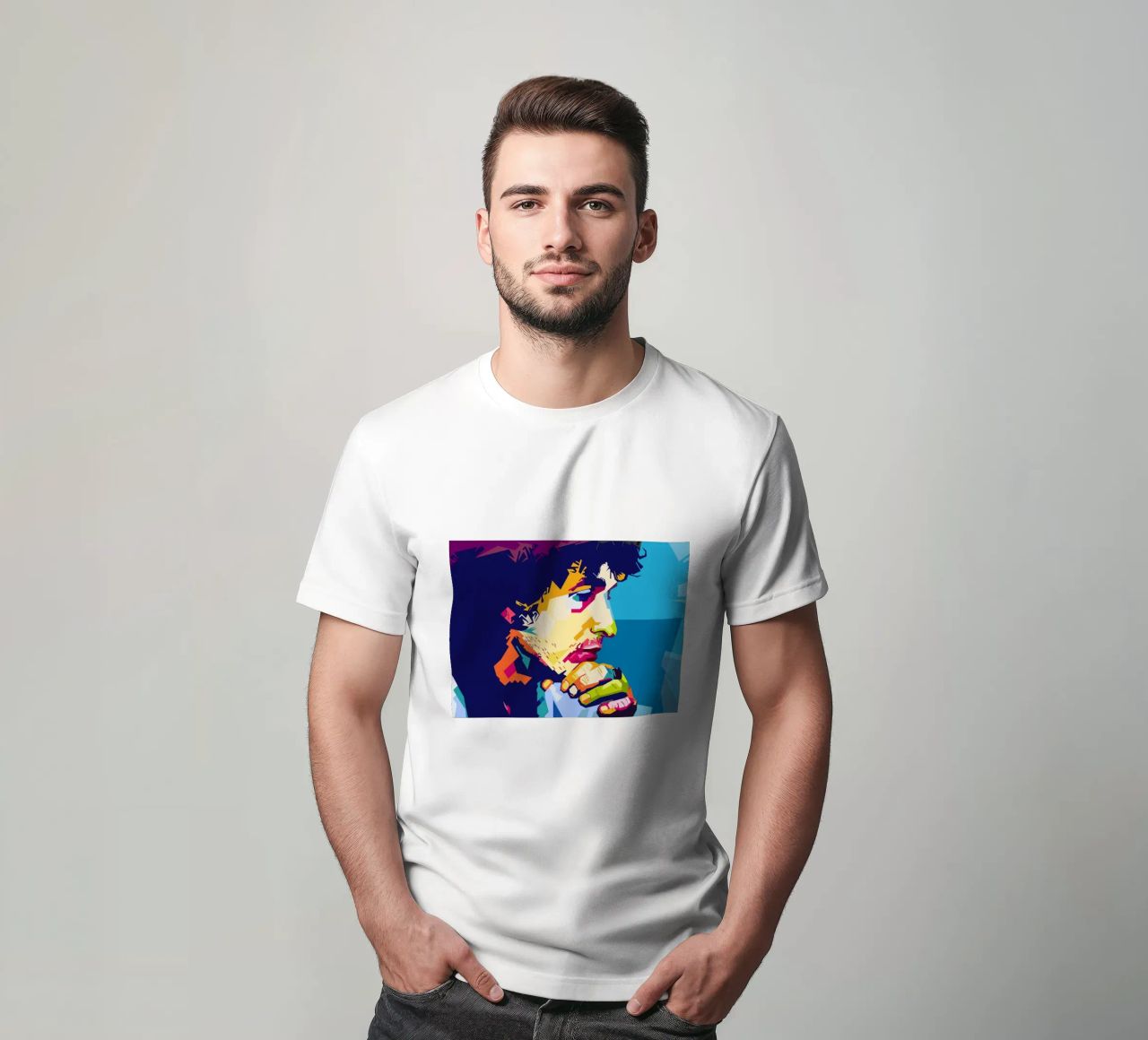 Bob Dylan-stijl WPAP t-shirt van SW Artwork