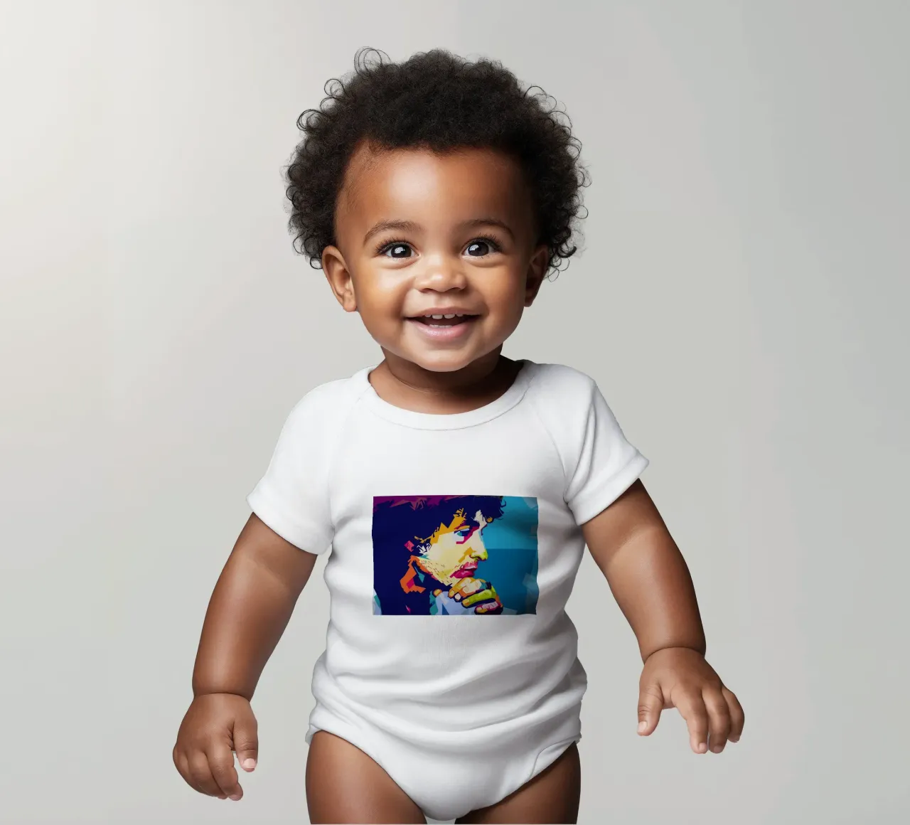 WPAP im Bob-Dylan-Stil Kurzarm Babybody von SW Artwork