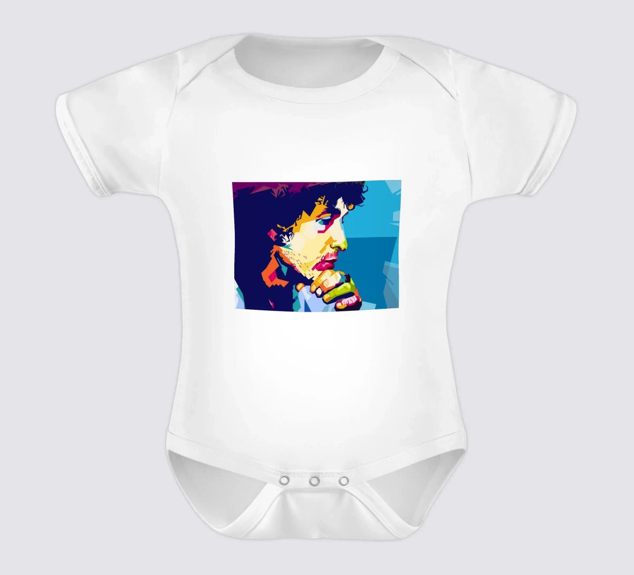 Bob Dylan-stijl WPAP babyrompertje korte mouwen van SW Artwork