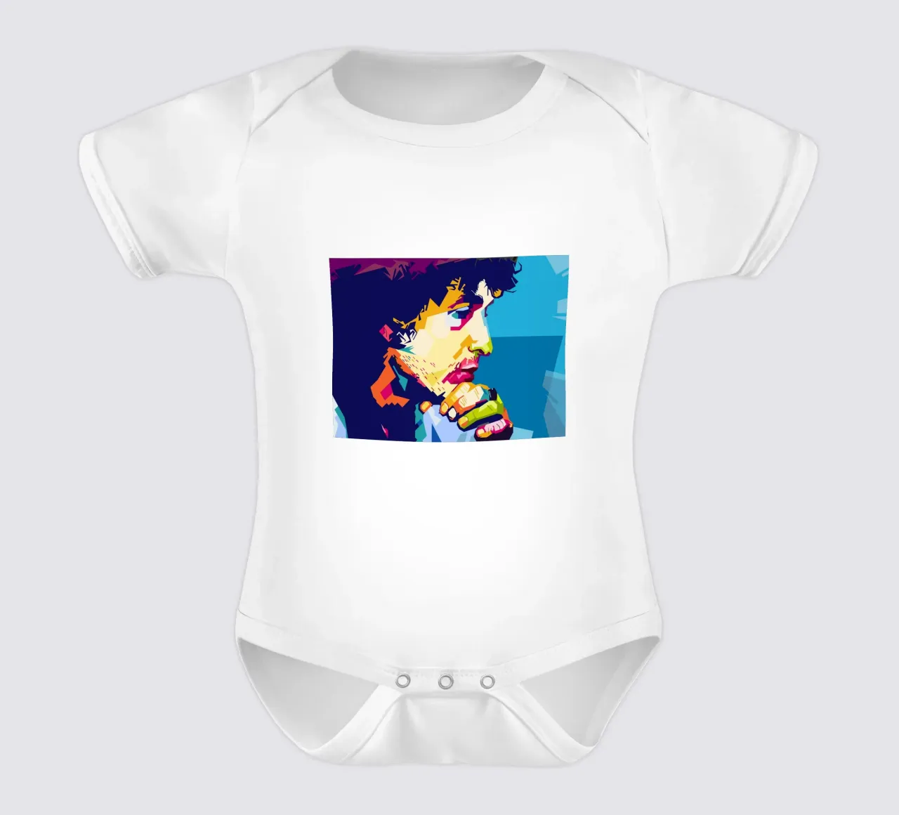WPAP im Bob-Dylan-Stil Kurzarm Babybody von SW Artwork