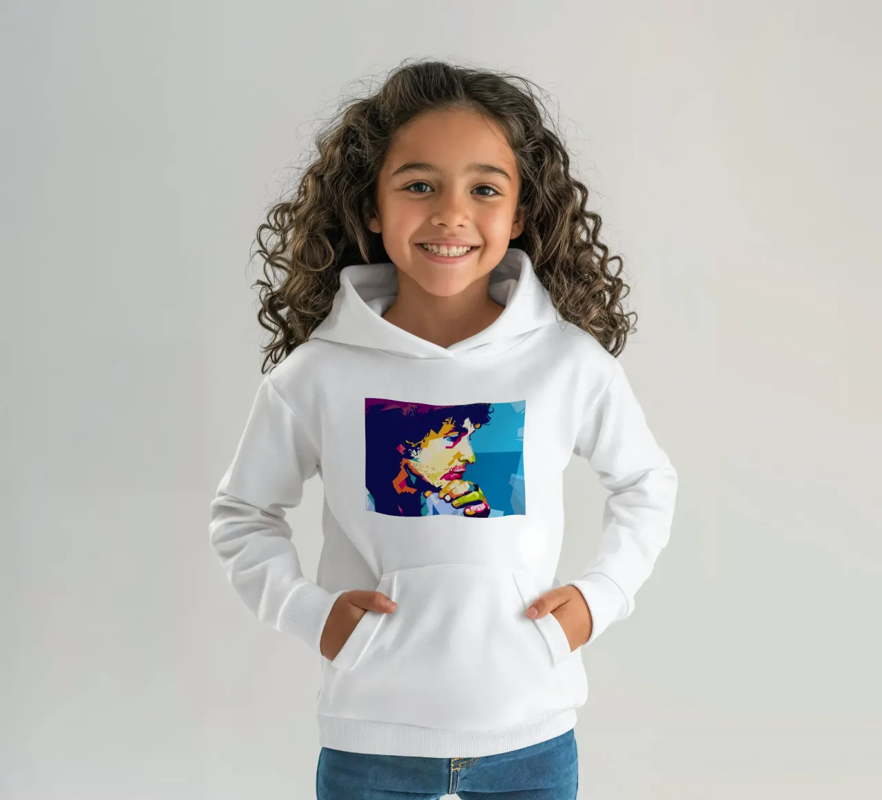 Stile Bob Dylan WPAP felpa bambino con cappuccio da SW Artwork