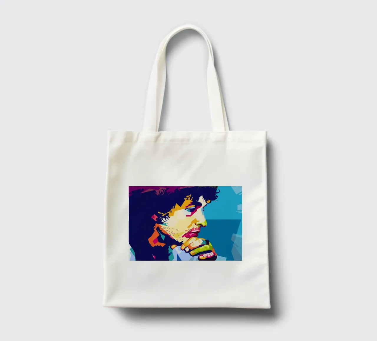 Stile Bob Dylan WPAP borsa in juta da SW Artwork