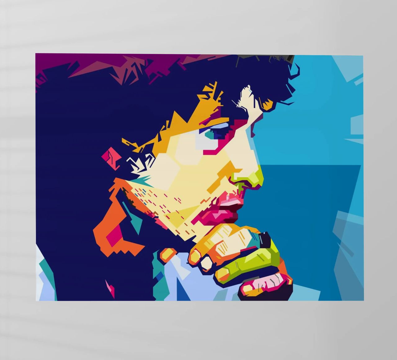 Stile Bob Dylan WPAP pellicola backlit da SW Artwork