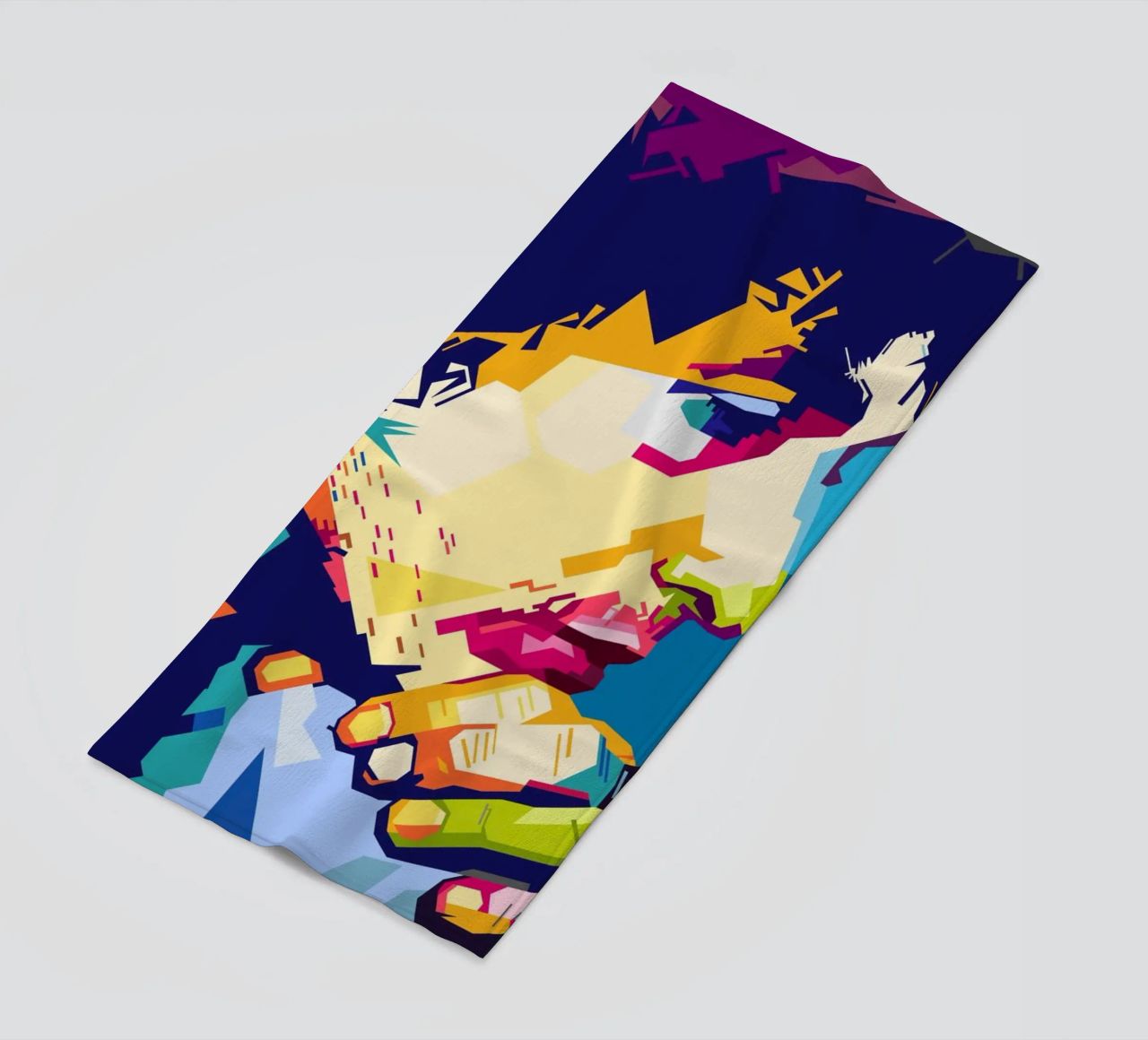Bob Dylan-stijl WPAP strandhanddoek van SW Artwork