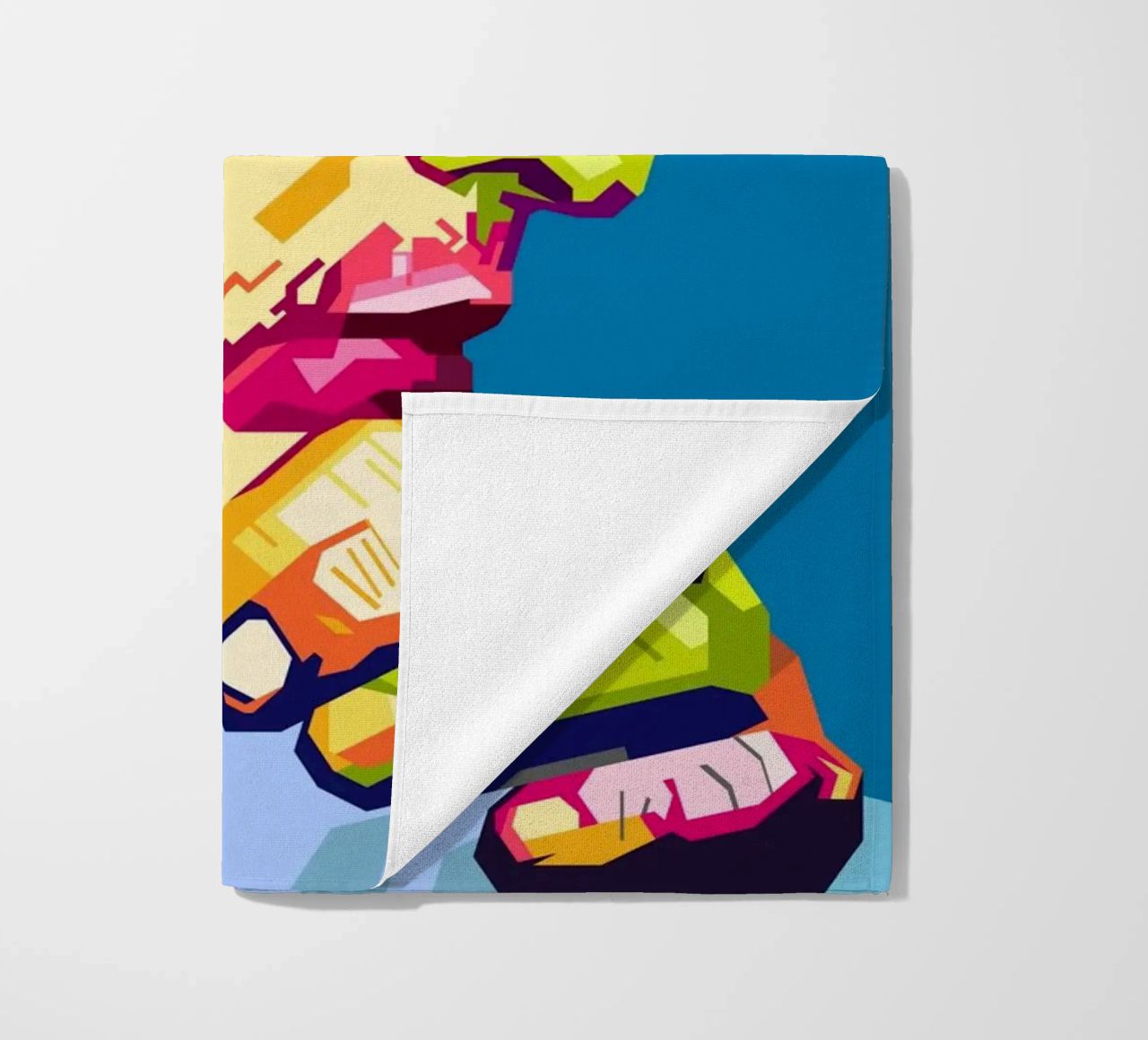 Bob Dylan-stijl WPAP strandhanddoek van SW Artwork
