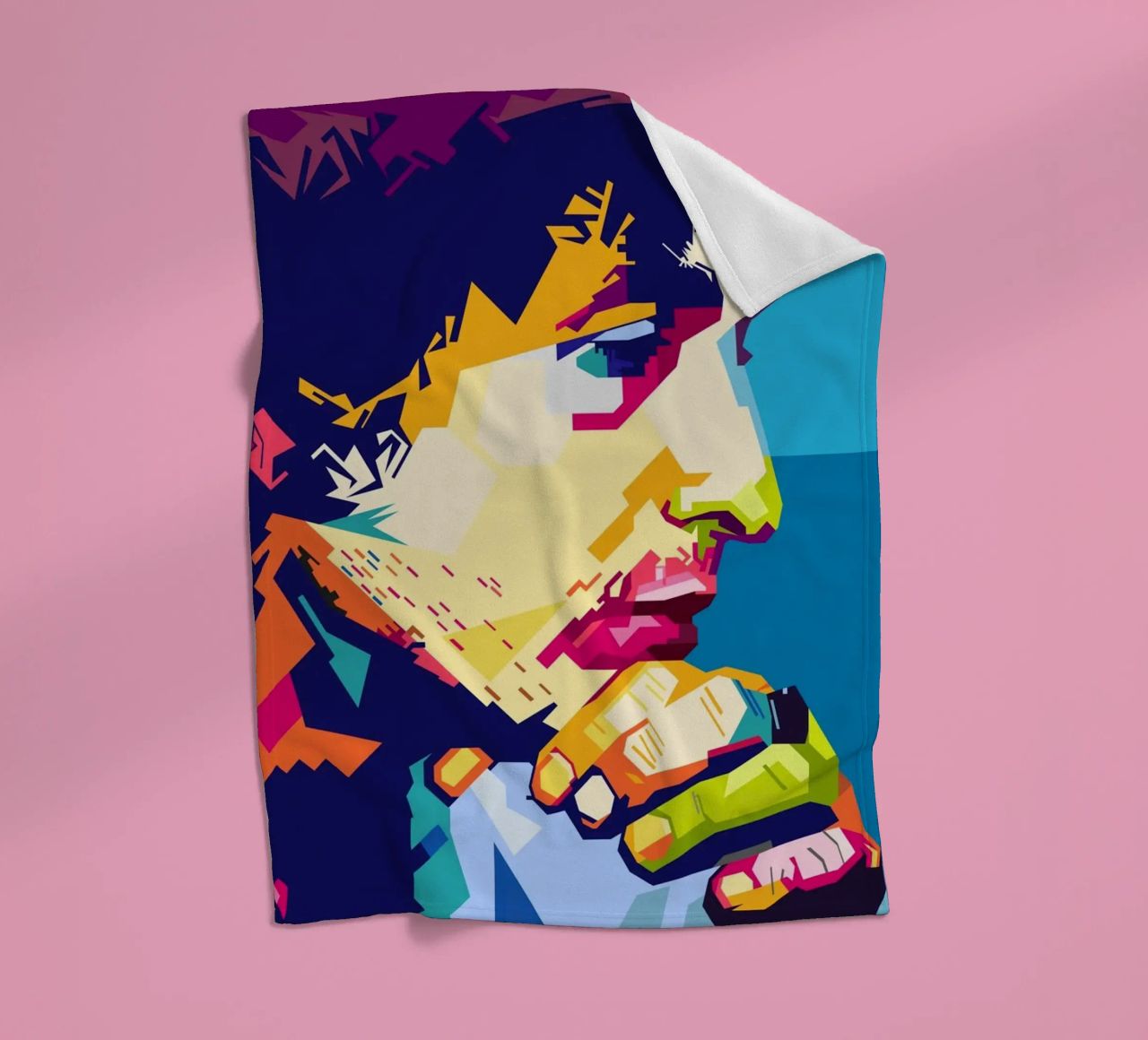 Bob Dylan-stijl WPAP fleecedeken van SW Artwork