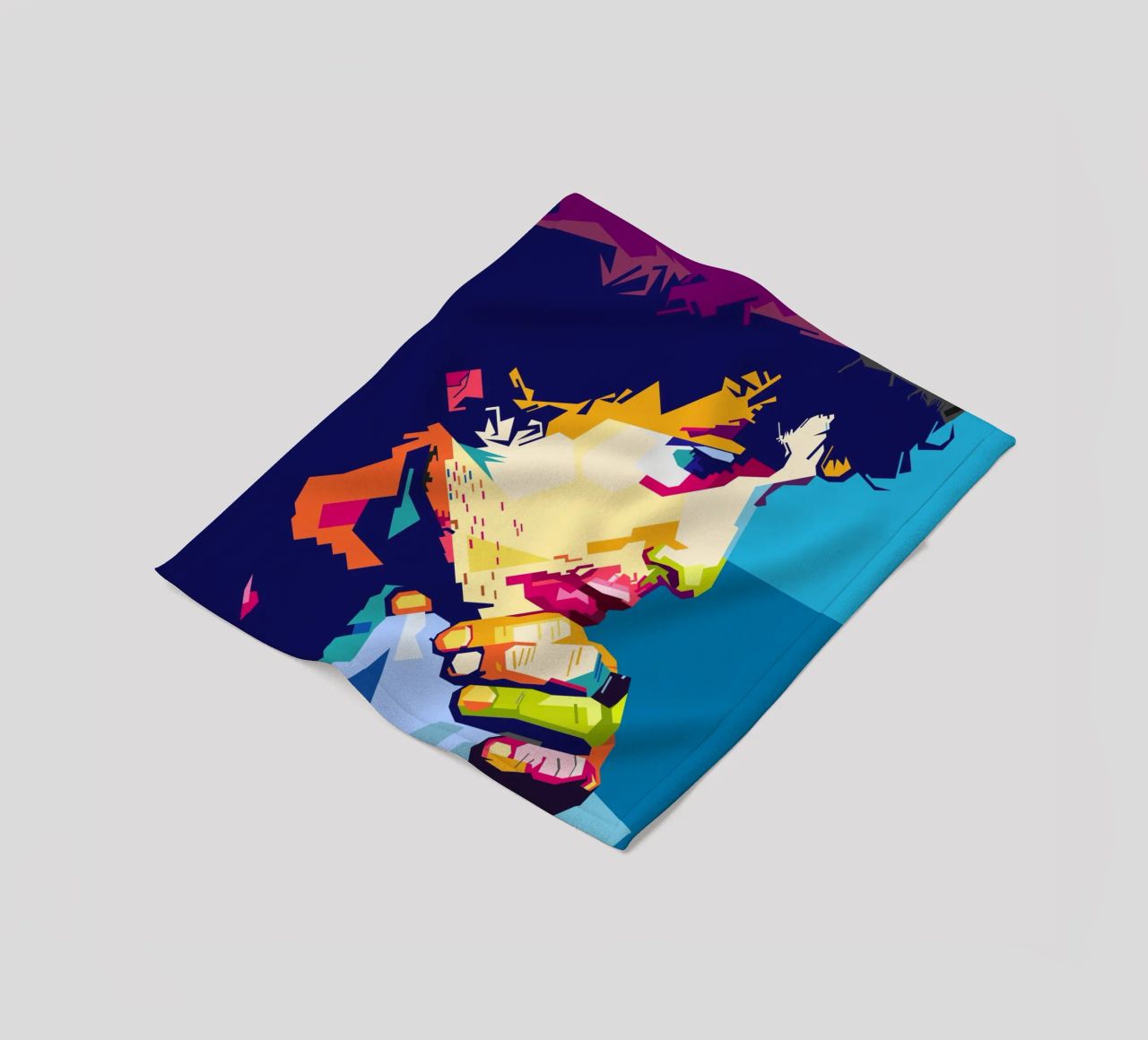 Bob Dylan-stijl WPAP fleecedeken van SW Artwork