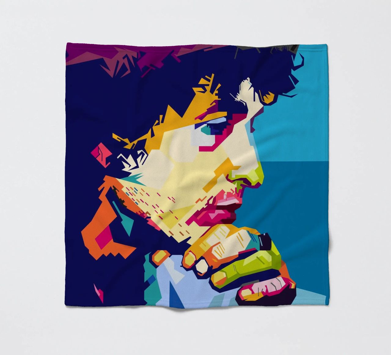 Bob Dylan-stijl WPAP fleecedeken van SW Artwork