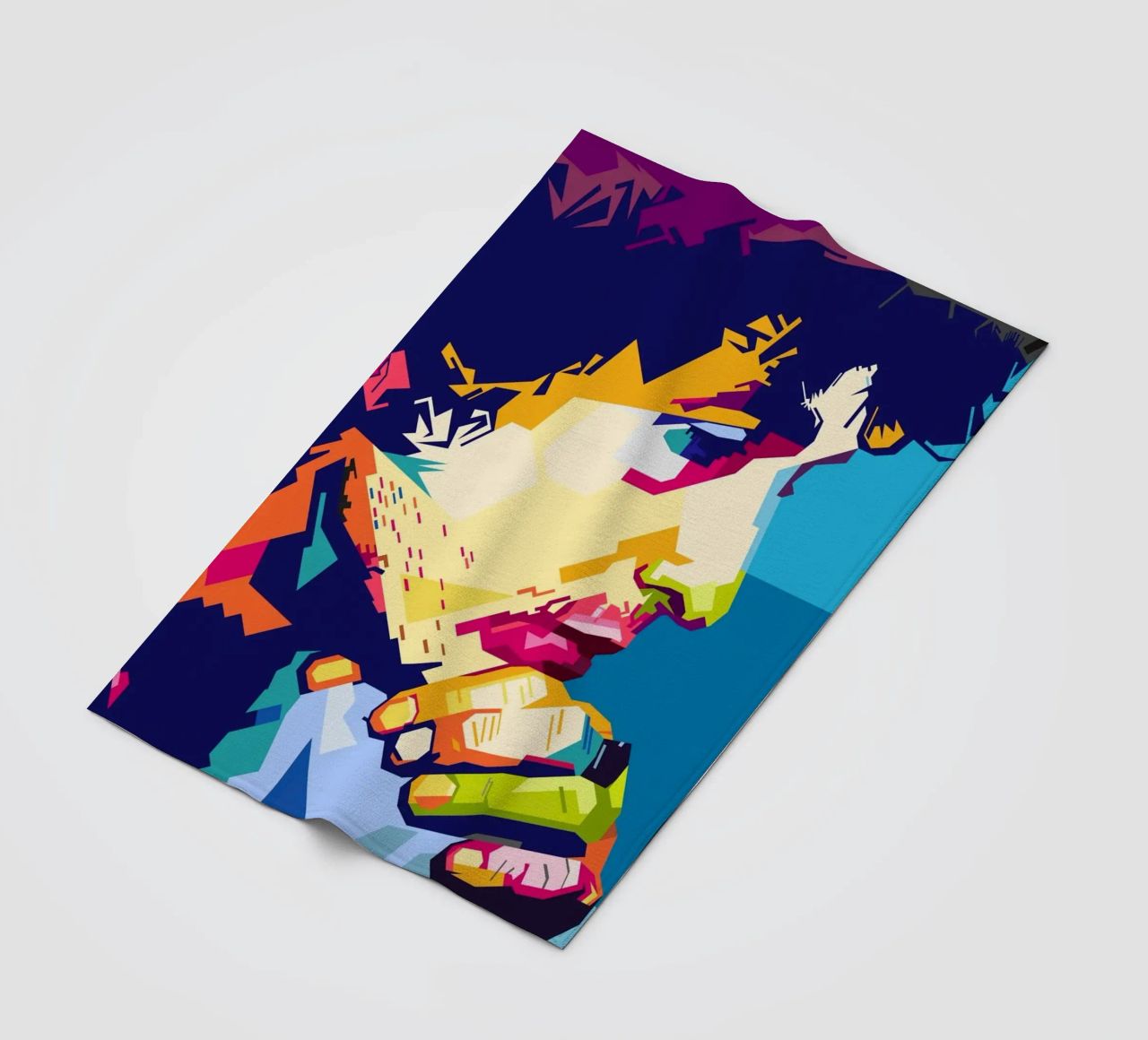 Bob Dylan-stijl WPAP fleecedeken van SW Artwork
