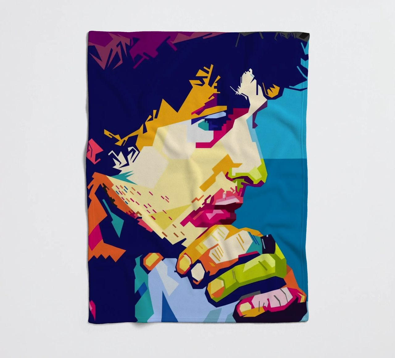 Bob Dylan-stijl WPAP fleecedeken van SW Artwork