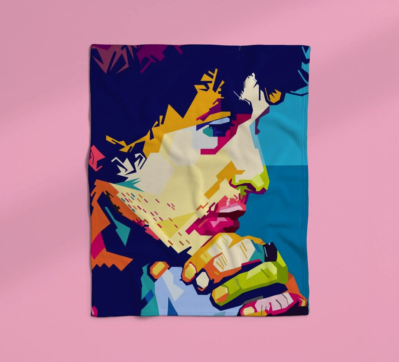 Bob Dylan-stijl WPAP fleecedeken van SW Artwork
