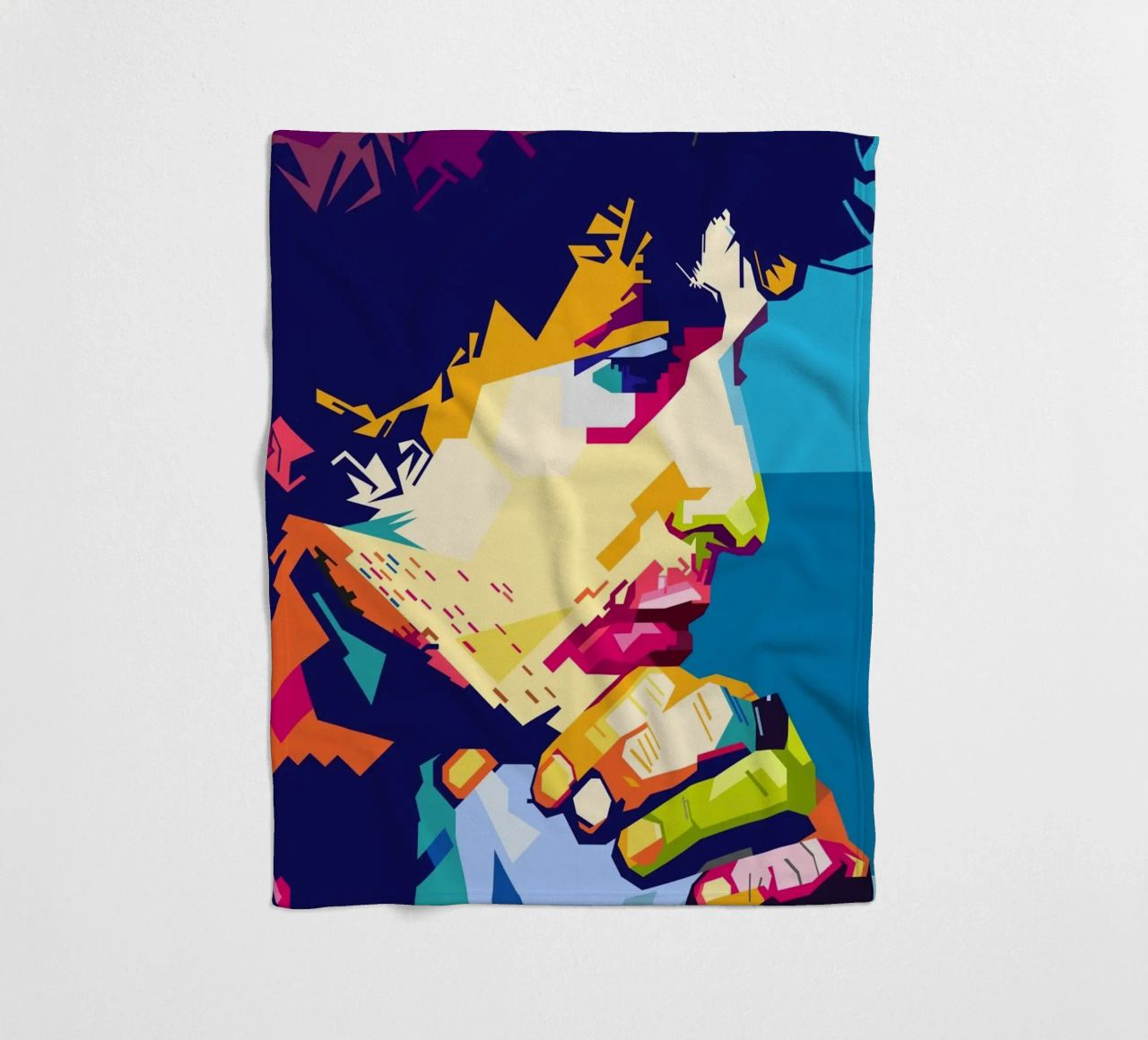 Bob Dylan-stijl WPAP fleecedeken van SW Artwork