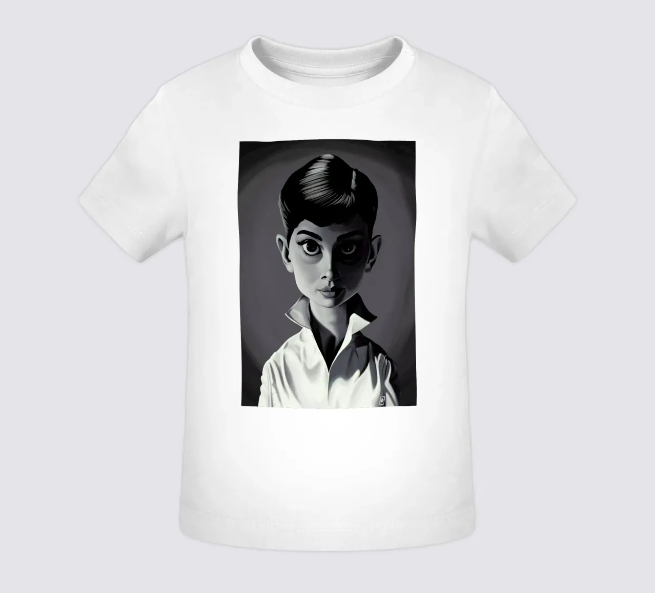 Audrey Hepburn maglietta neonato da Rob Art | Illustration