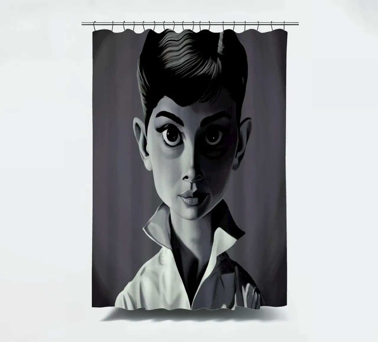 Audrey Hepburn tenda da doccia da Rob Art | Illustration