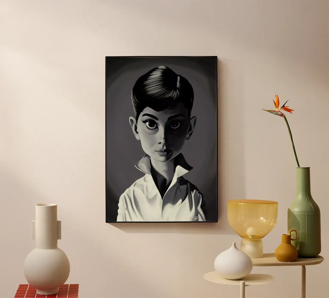 Audrey Hepburn plexiglass da Rob Art | Illustration