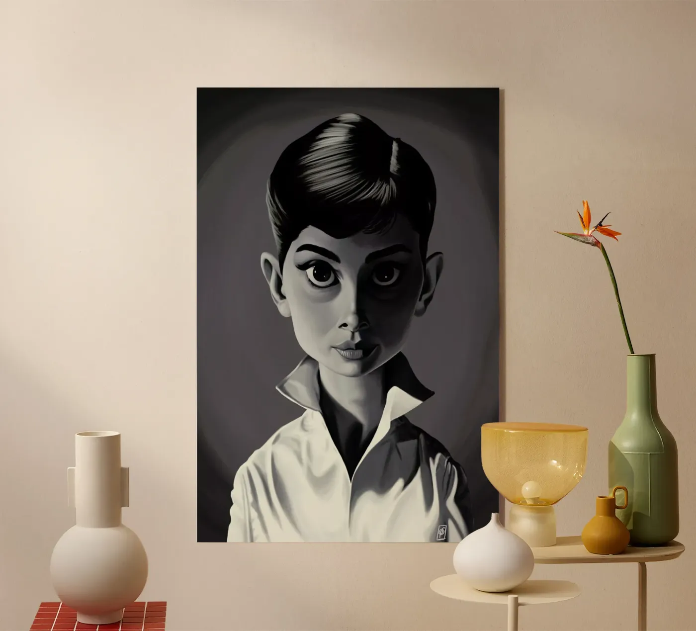 Audrey Hepburn plexiglass da Rob Art | Illustration