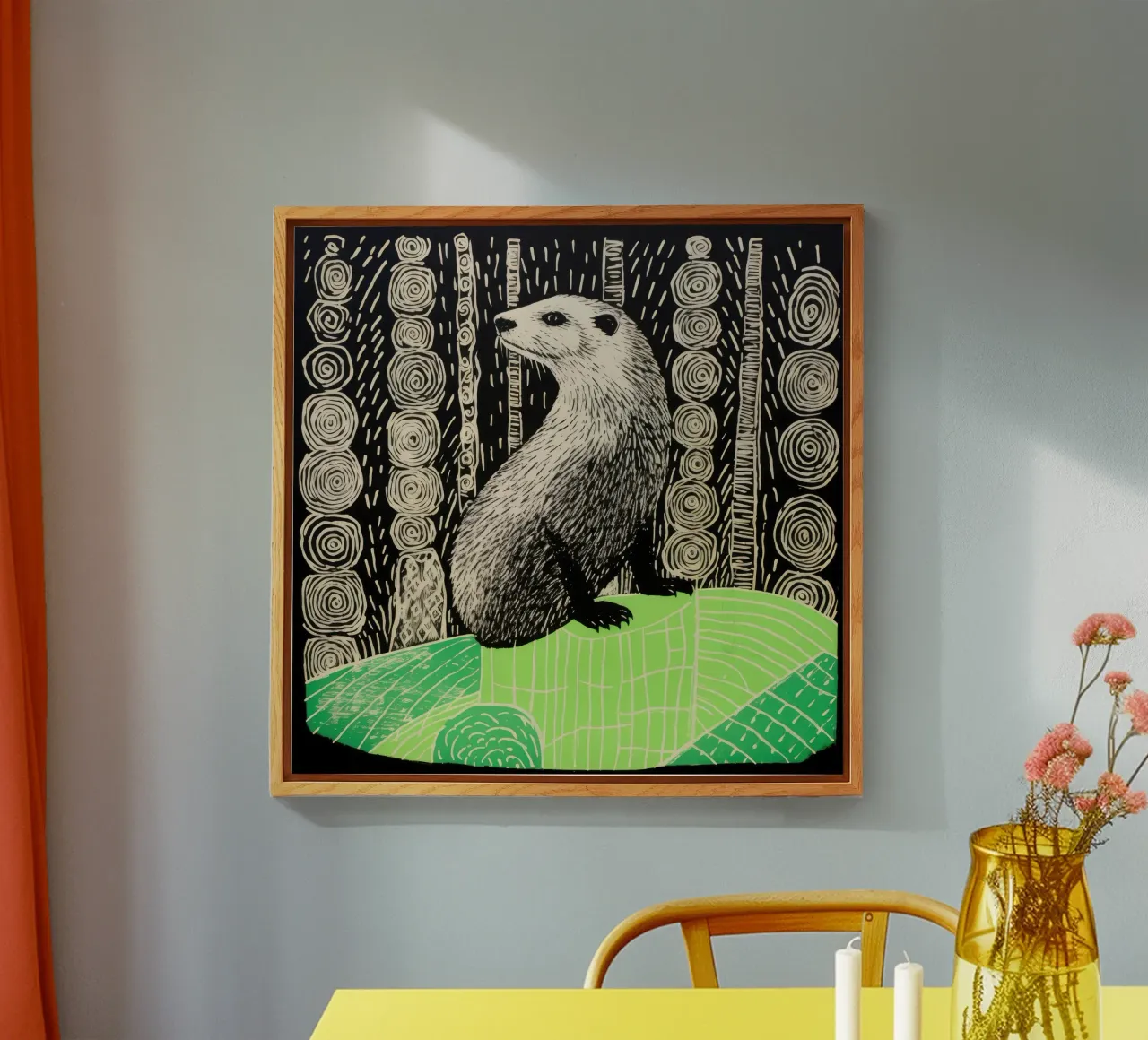 Marmotta verde plexiglass da Minimal Animal Art