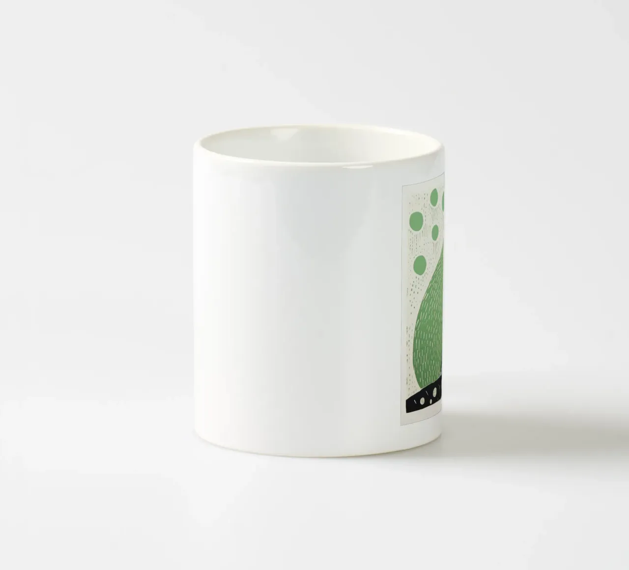 Marmotta verde 4 tazza in ceramica da Minimal Animal Art