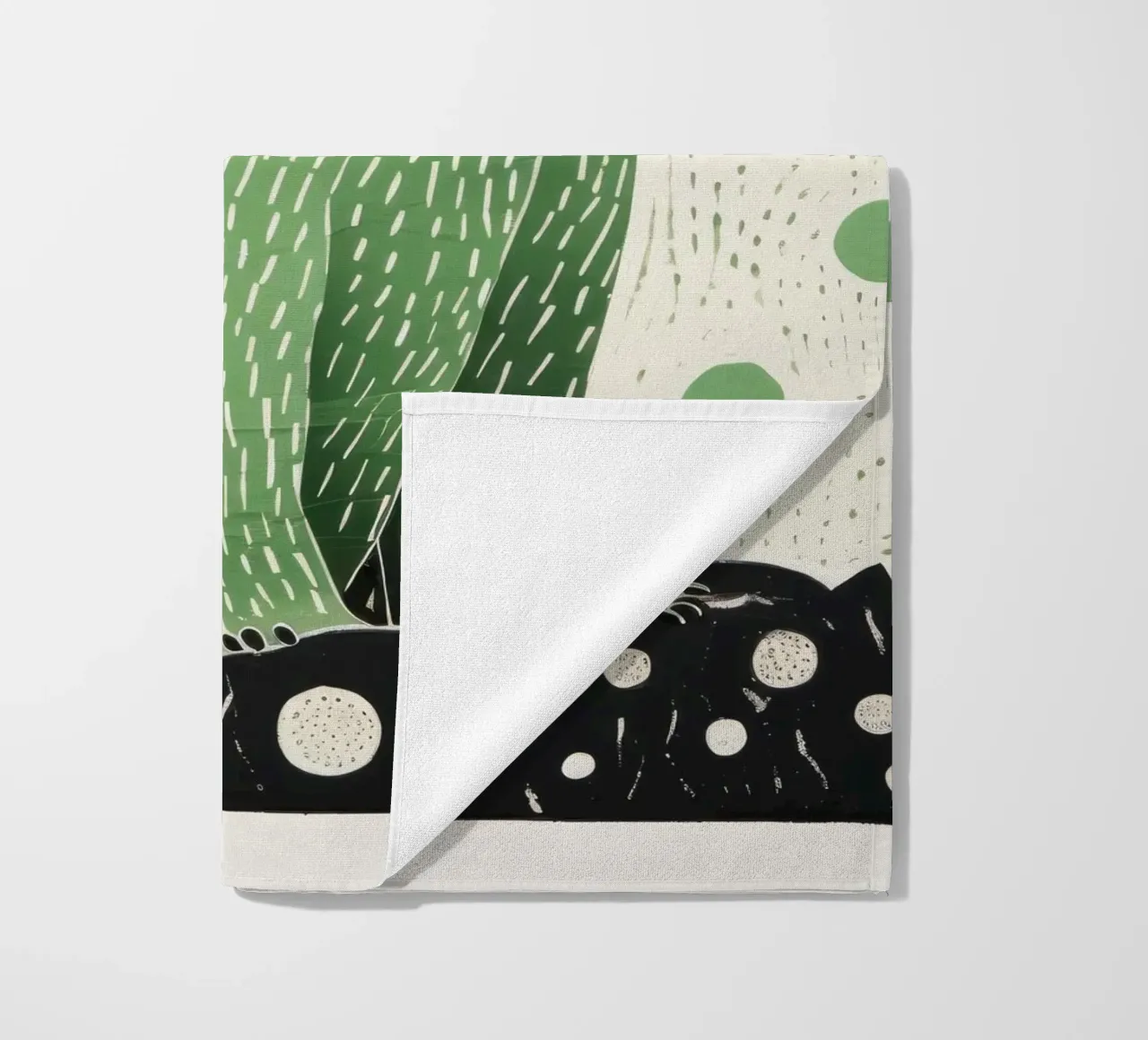 Marmotta verde 4 telo mare da Minimal Animal Art