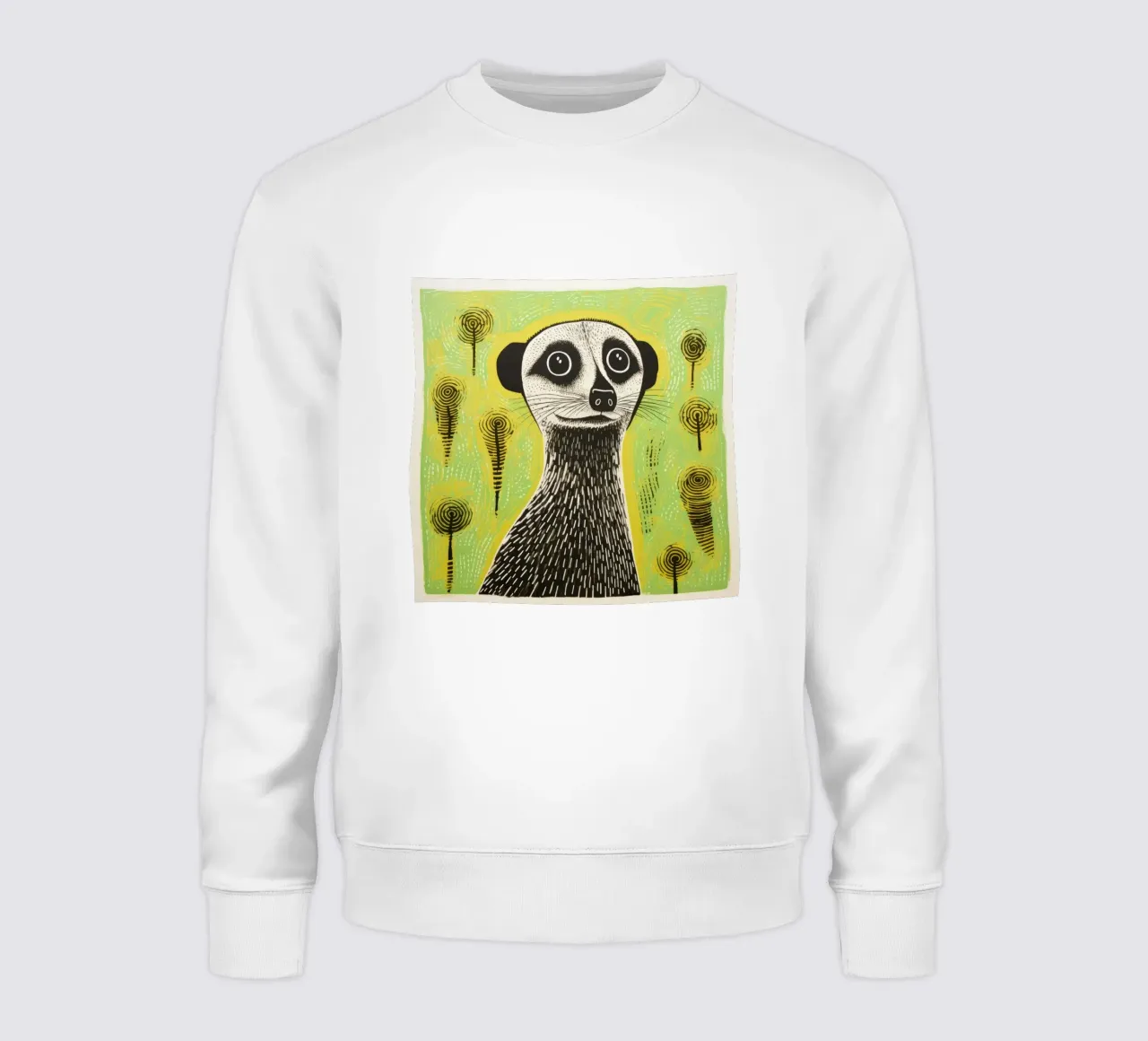Meerkat verde felpa da Minimal Animal Art