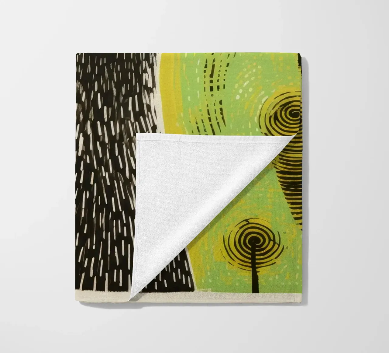 Meerkat verde 1 telo mare da Minimal Animal Art