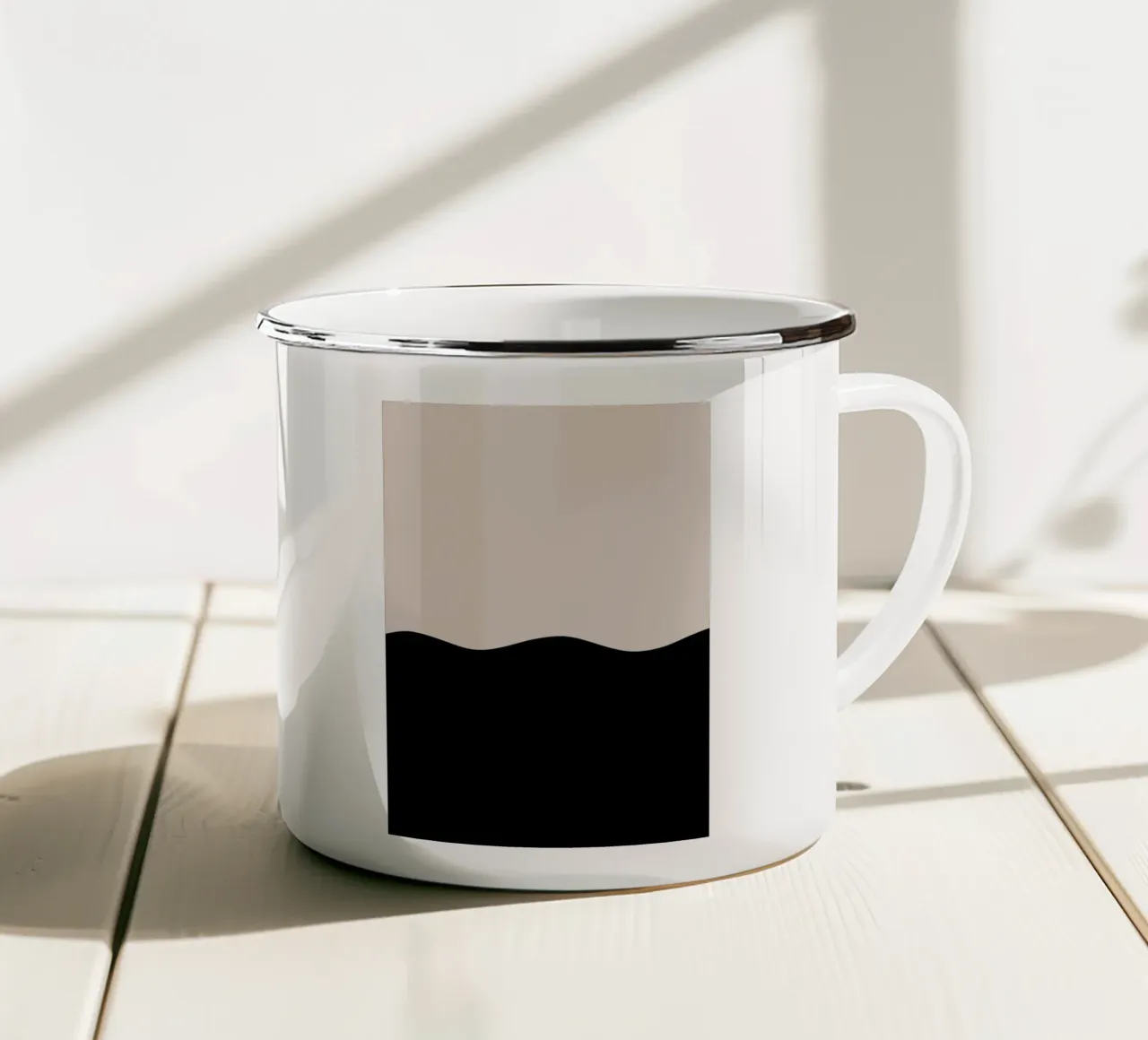 Mood wave tazza in smalto da BAINAI