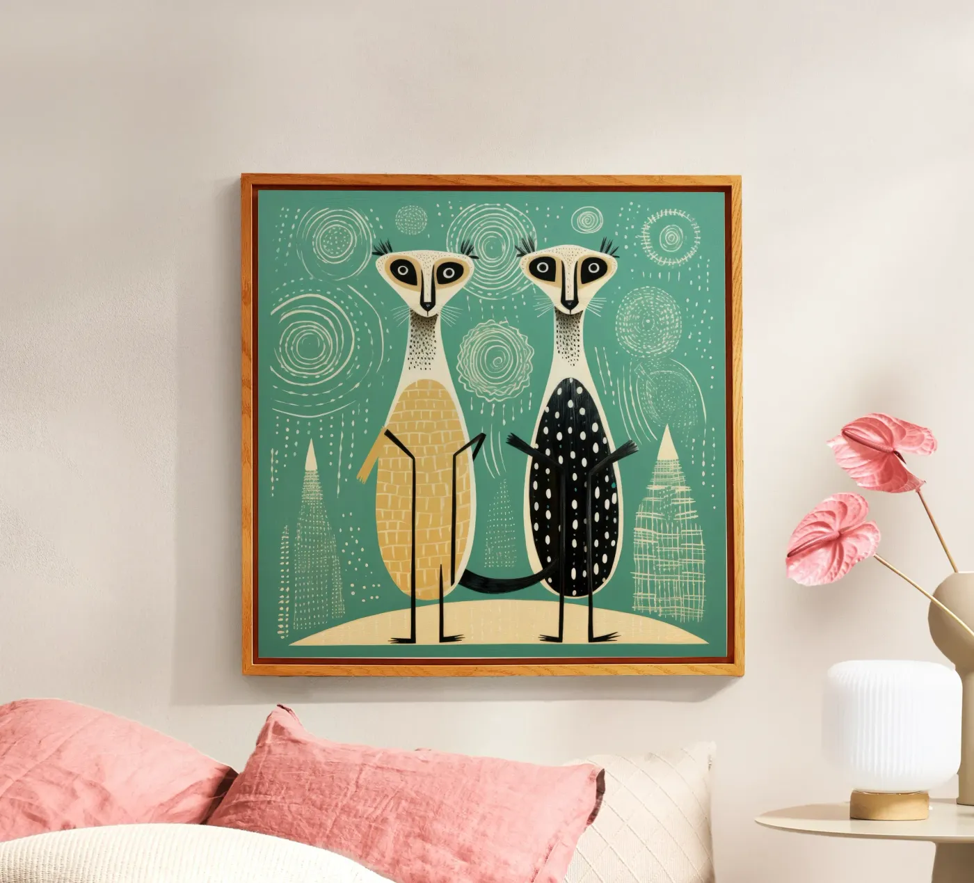 Suricati verdi plexiglass da Minimal Animal Art