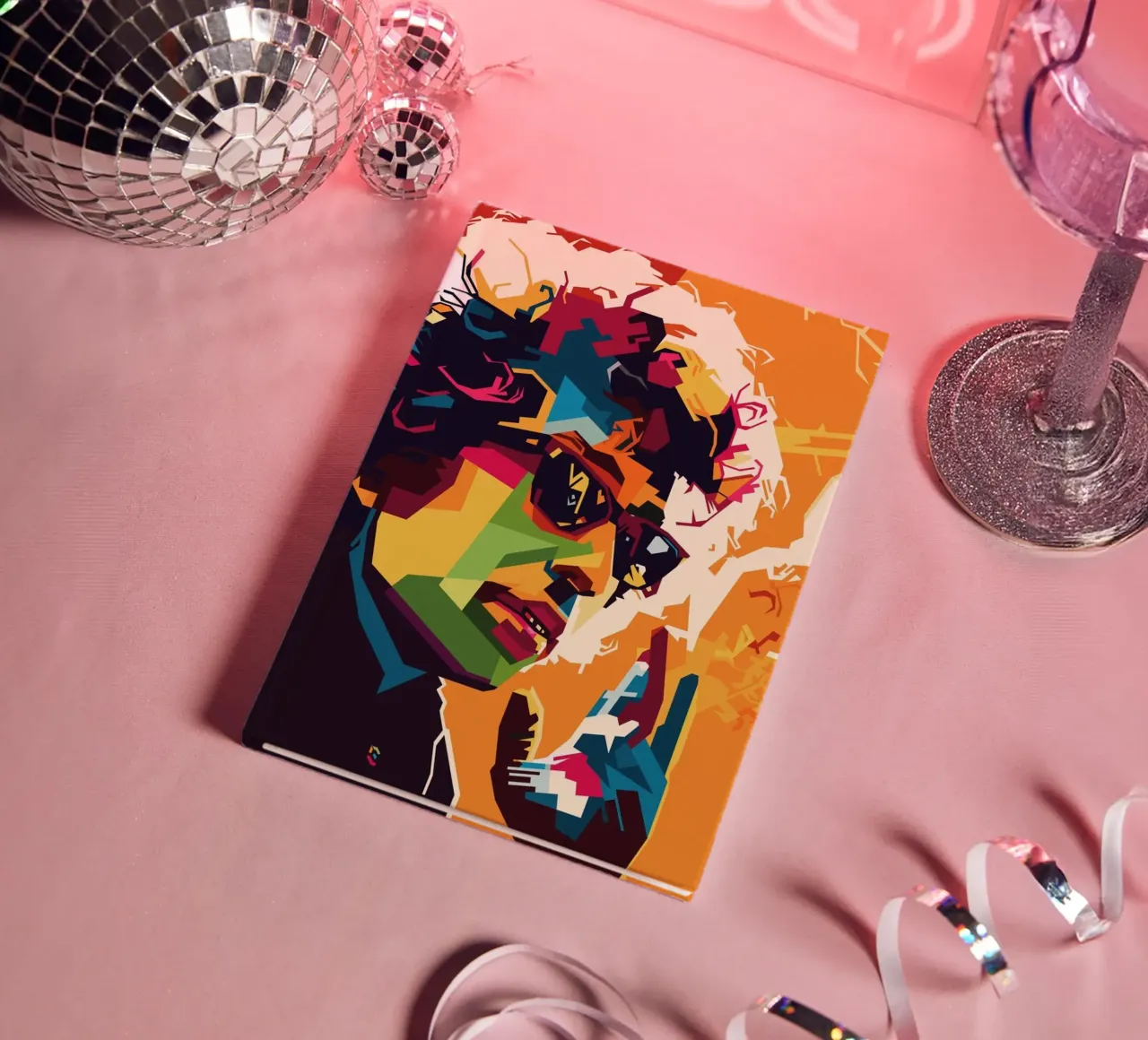 Ballad Musician Style WPAP notebook by SW Artwork