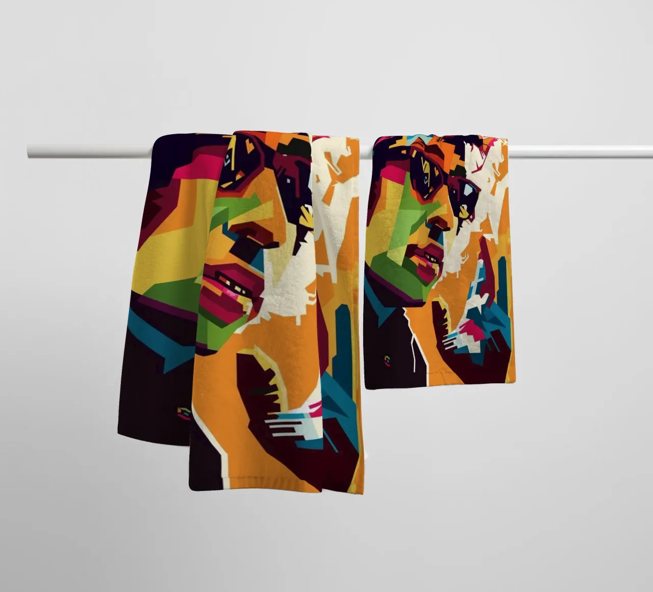 Stile musicista di ballate WPAP asciugamano da bagno da SW Artwork