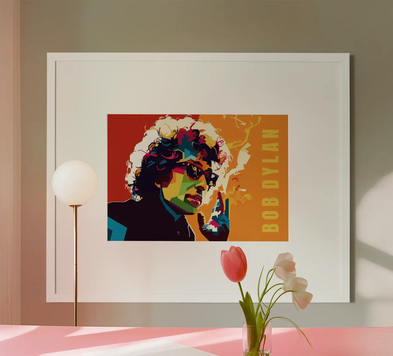 Stile musicista di ballate WPAP poster con telaio in alluminio da SW Artwork