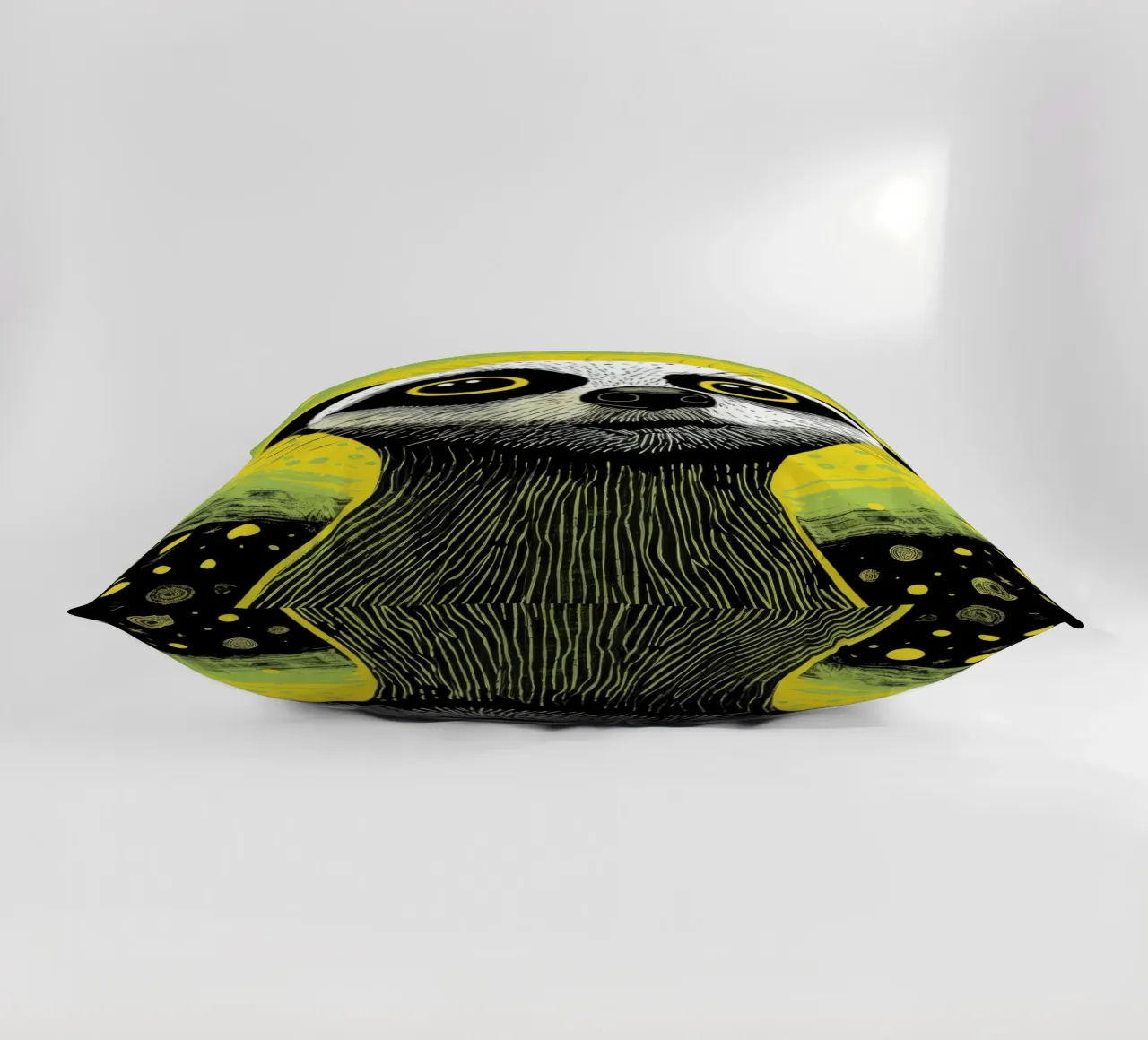 Meerkat verde 3 cuscino da Minimal Animal Art