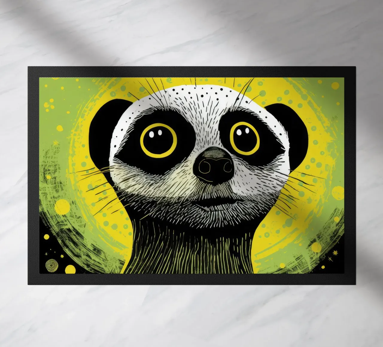 Meerkat verde 3 zerbino da Minimal Animal Art