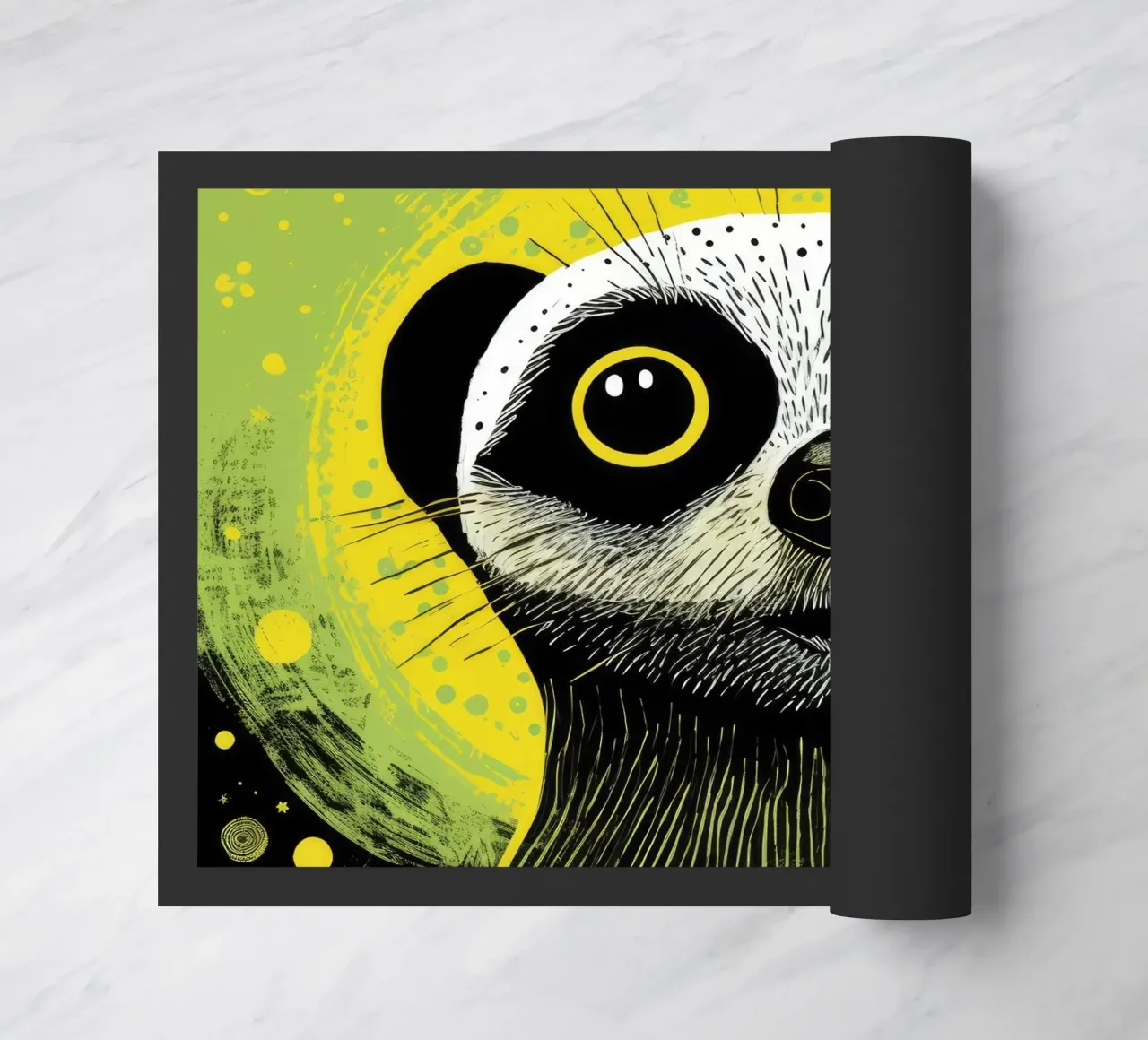 Meerkat verde 3 zerbino da Minimal Animal Art