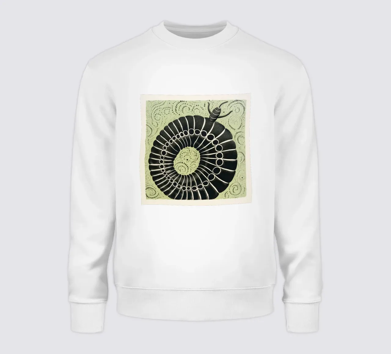 Millipede verde felpa da Minimal Animal Art