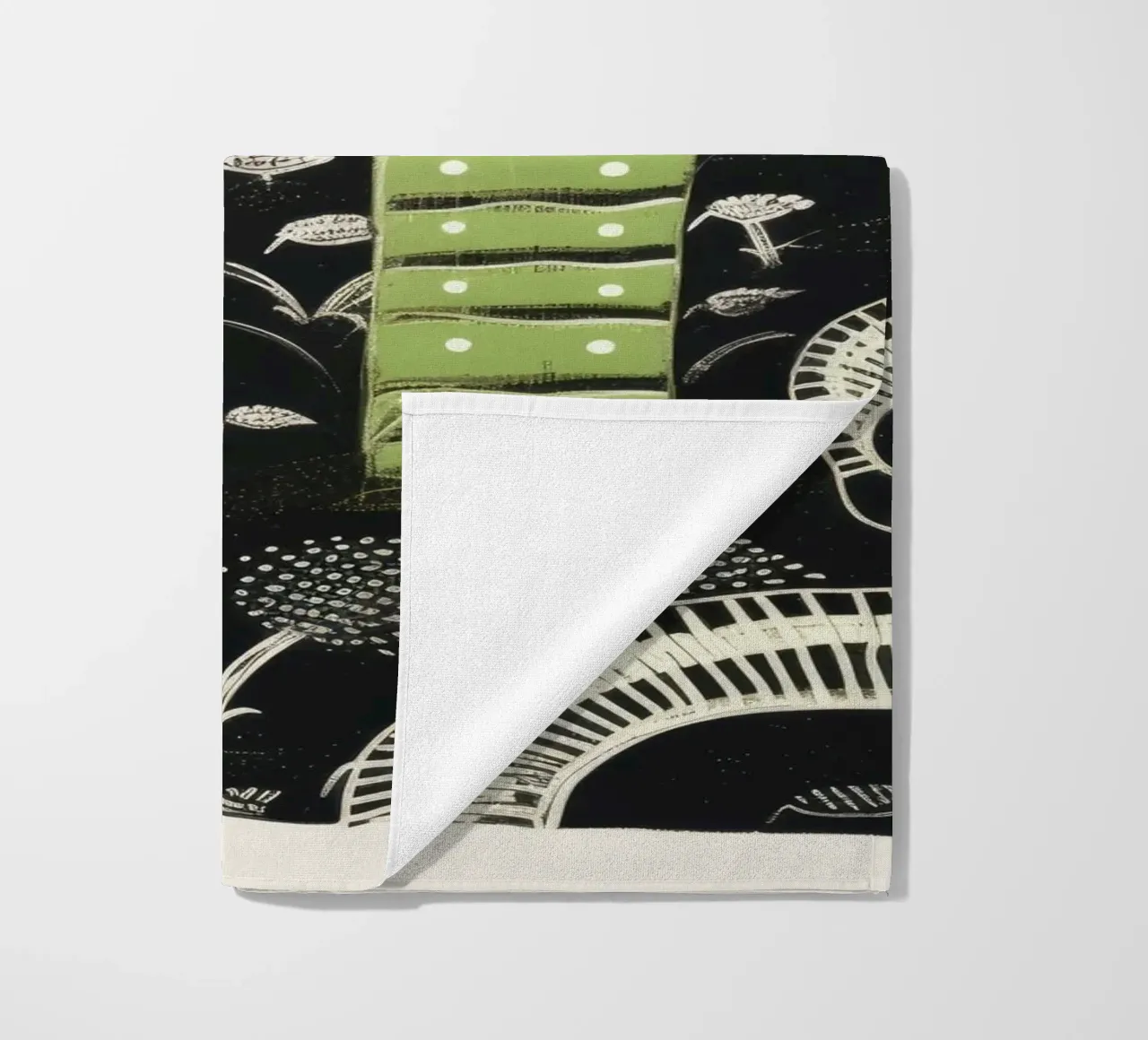 Millipede verde 3 telo mare da Minimal Animal Art