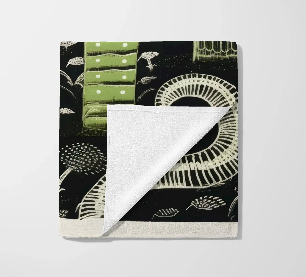 Millipede verde 3 telo mare da Minimal Animal Art